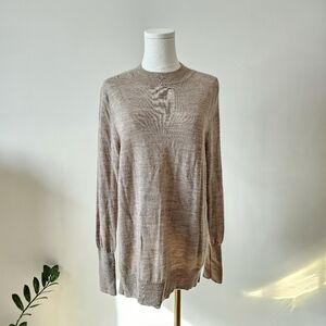 Badgley mischka Size L 100% merino wool long sleeve